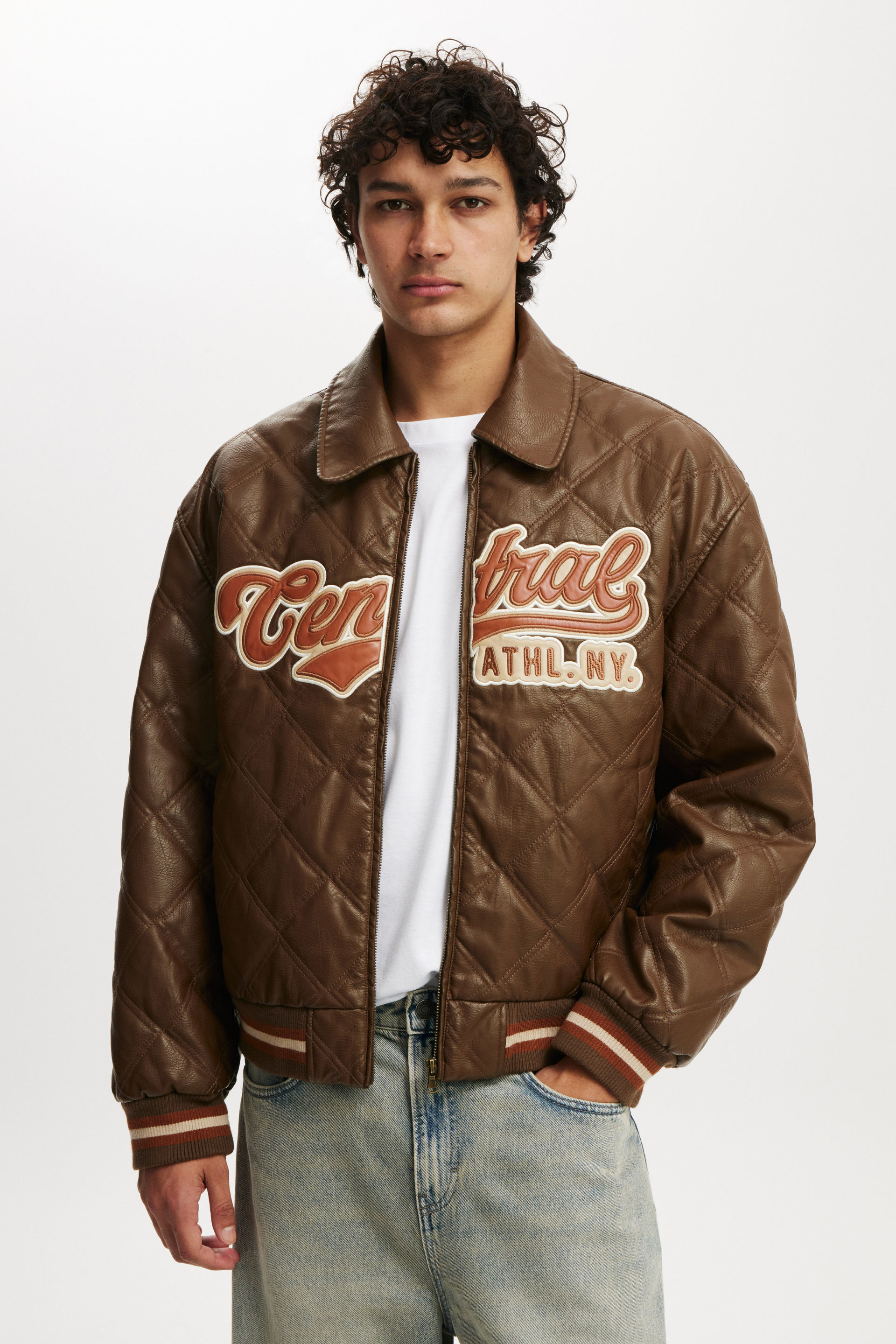 Cotton On Men – Applique Bomber Jacket