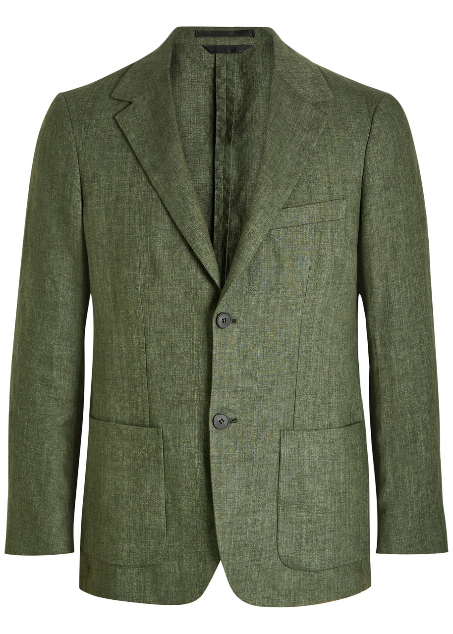 Sunspel Linen Blazer – Khaki – S
