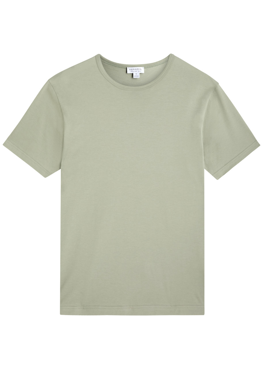 Sunspel Cotton shirt – Light Green