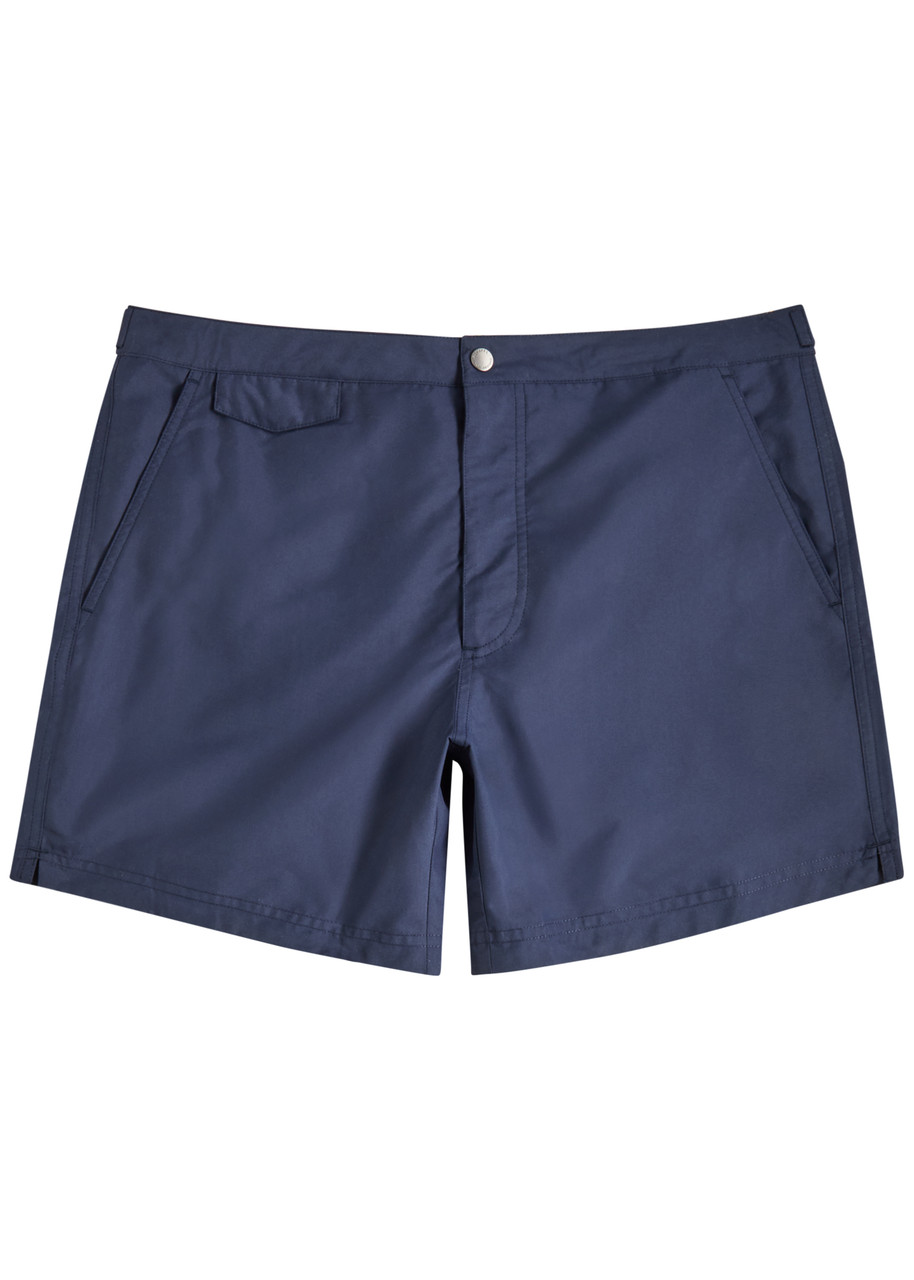 Sunspel Brushed-shell Swim Shorts – Navy