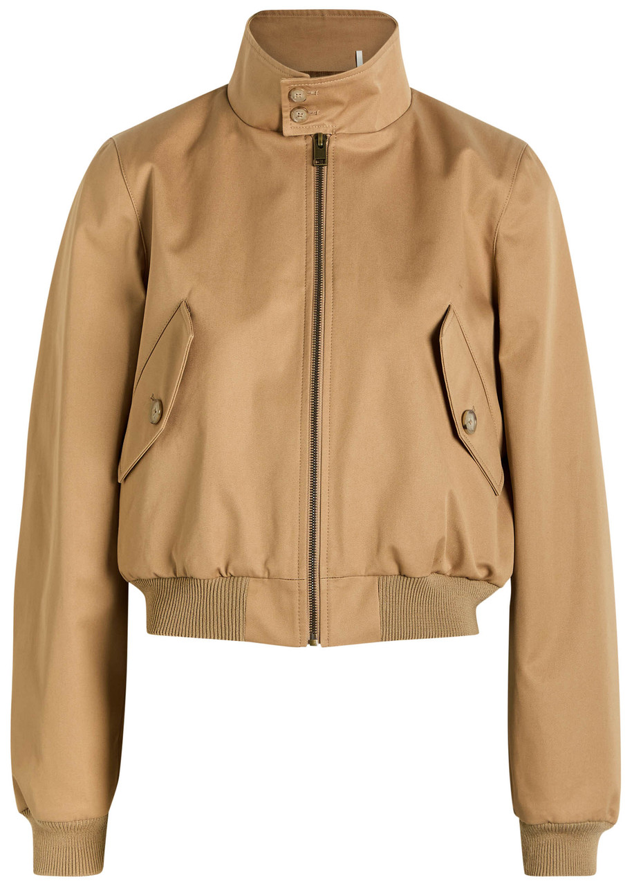 Frame The Harrington Cotton Jacket – Camel Frame The Harrington Cotton Jacket – Camel