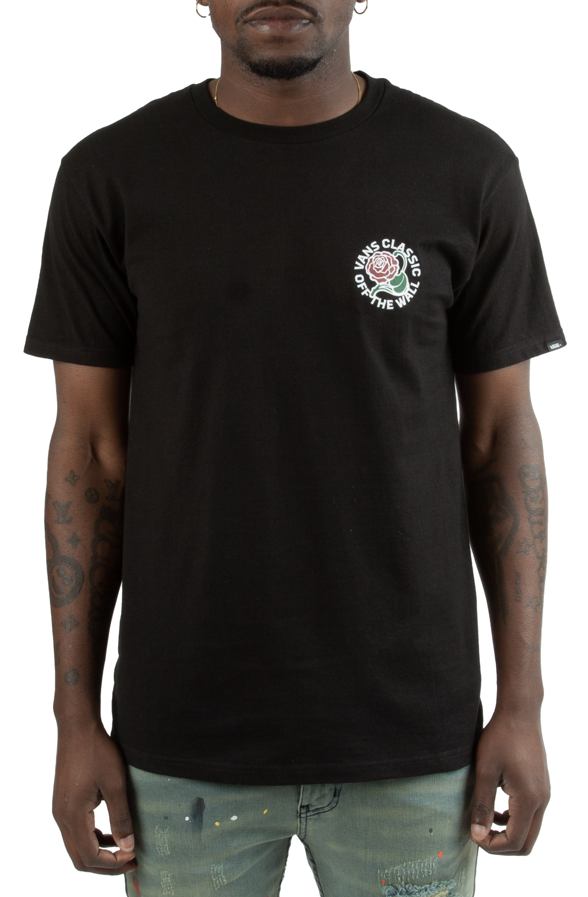 Men Tried And True Rose Shirt Black shirts S Black