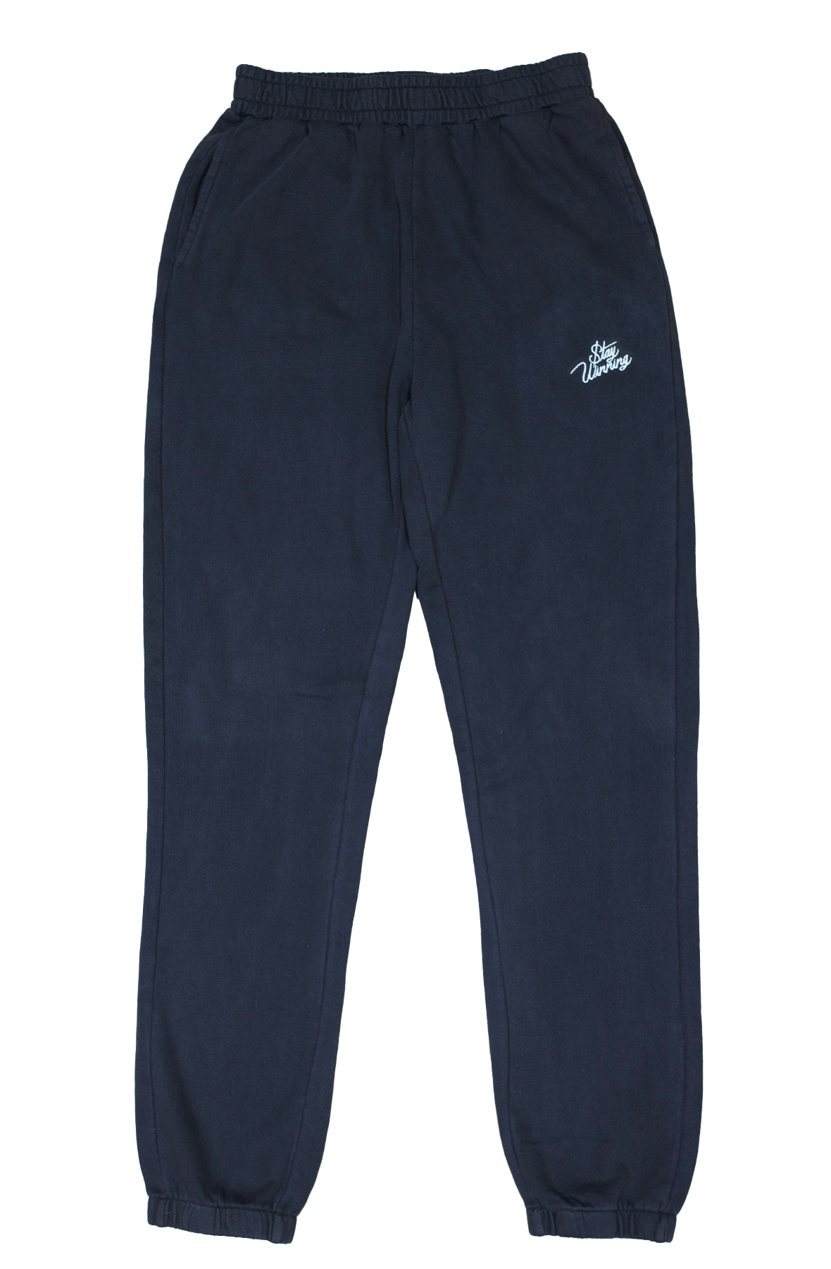 Stay Winning Faded Black Embroidered Joggers Stay Winning Faded Black Embroidered Joggers