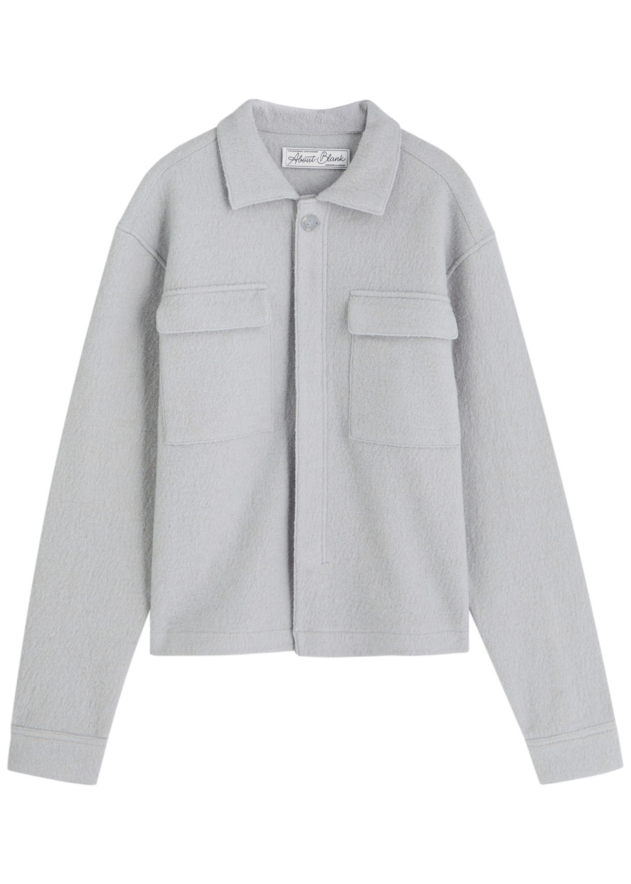 About Blank Wool Overshirt Jacket – Grey About Blank Wool Overshirt Jacket – Grey