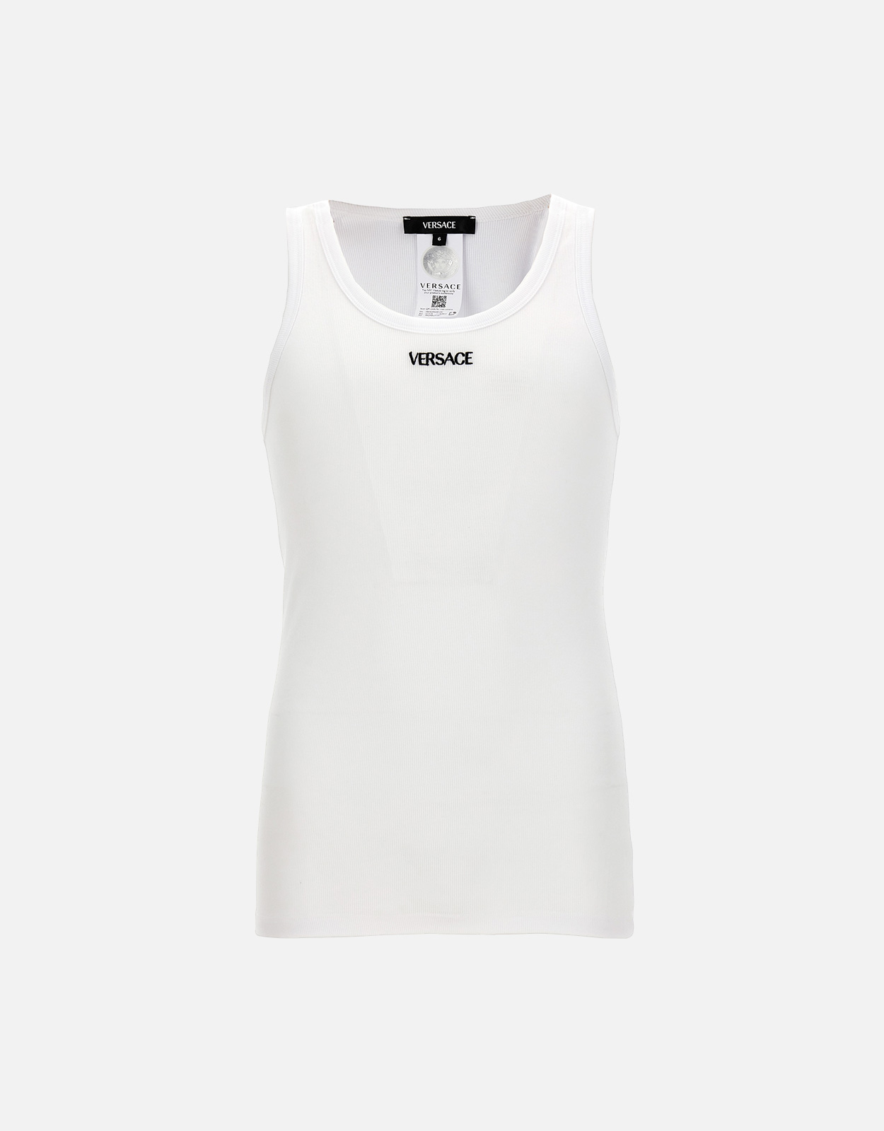 Versace Men’s Logo Ribbed Tank Top