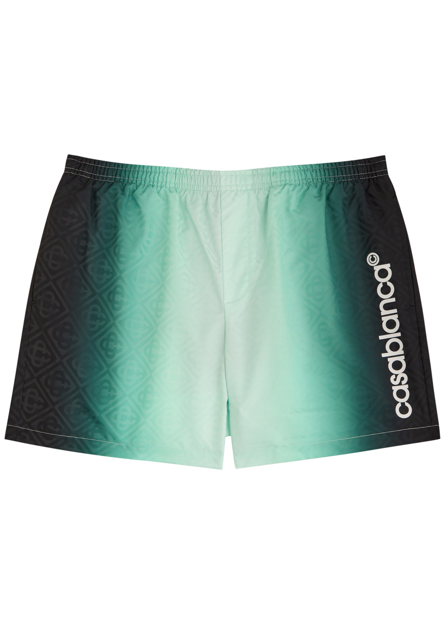 Casablanca Logo-monogrammed Jacquard Shell Swim Shorts – Green Casablanca Logo-monogrammed Jacquard Shell Swim Shorts – Green