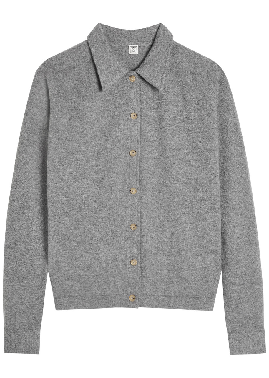 Toteme Cashmere Cardigan – Grey Toteme Cashmere Cardigan – Grey