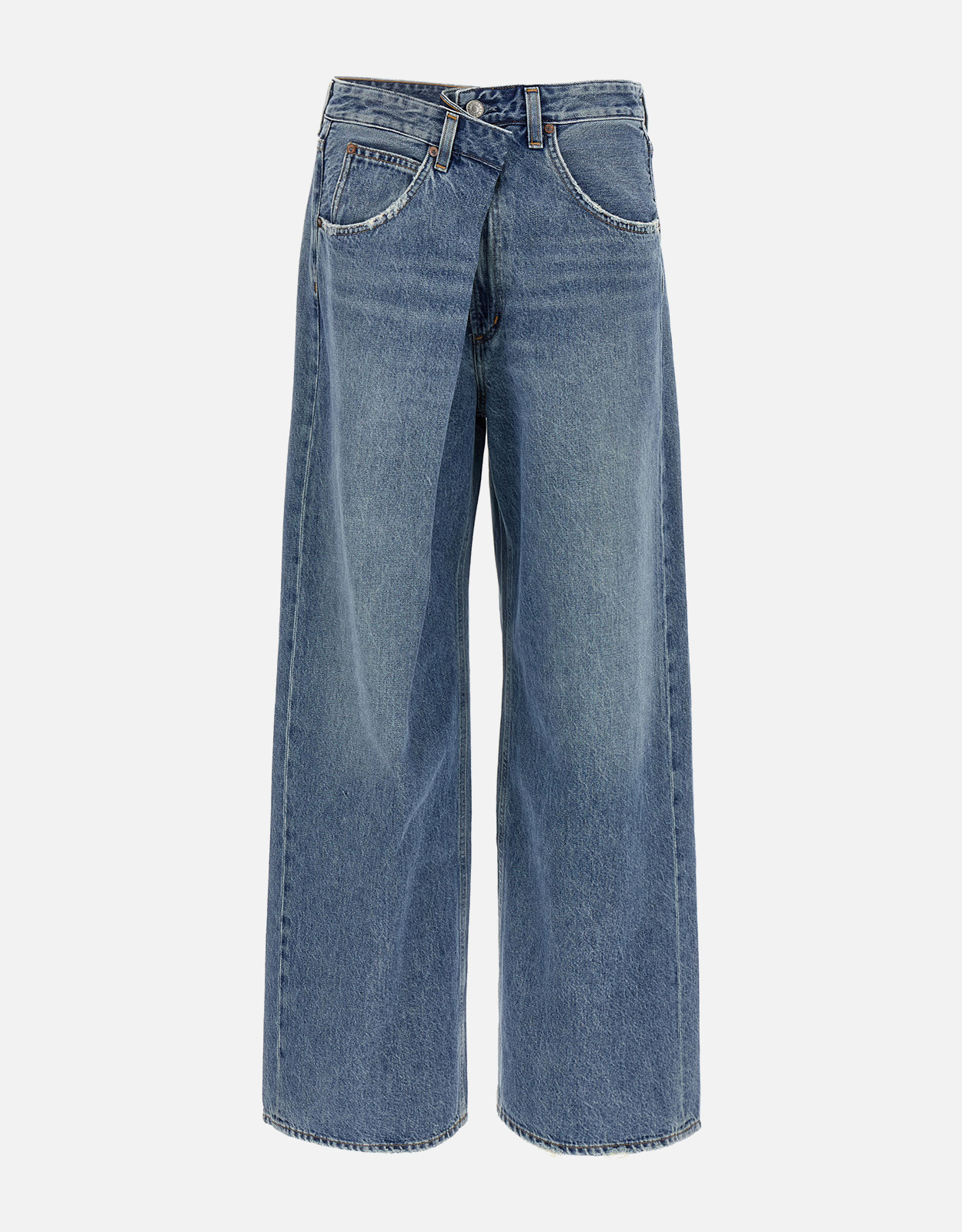 Agolde Vana Fold Denim Wide-Leg Jeans Agolde Vana Fold Denim Wide-Leg Jeans