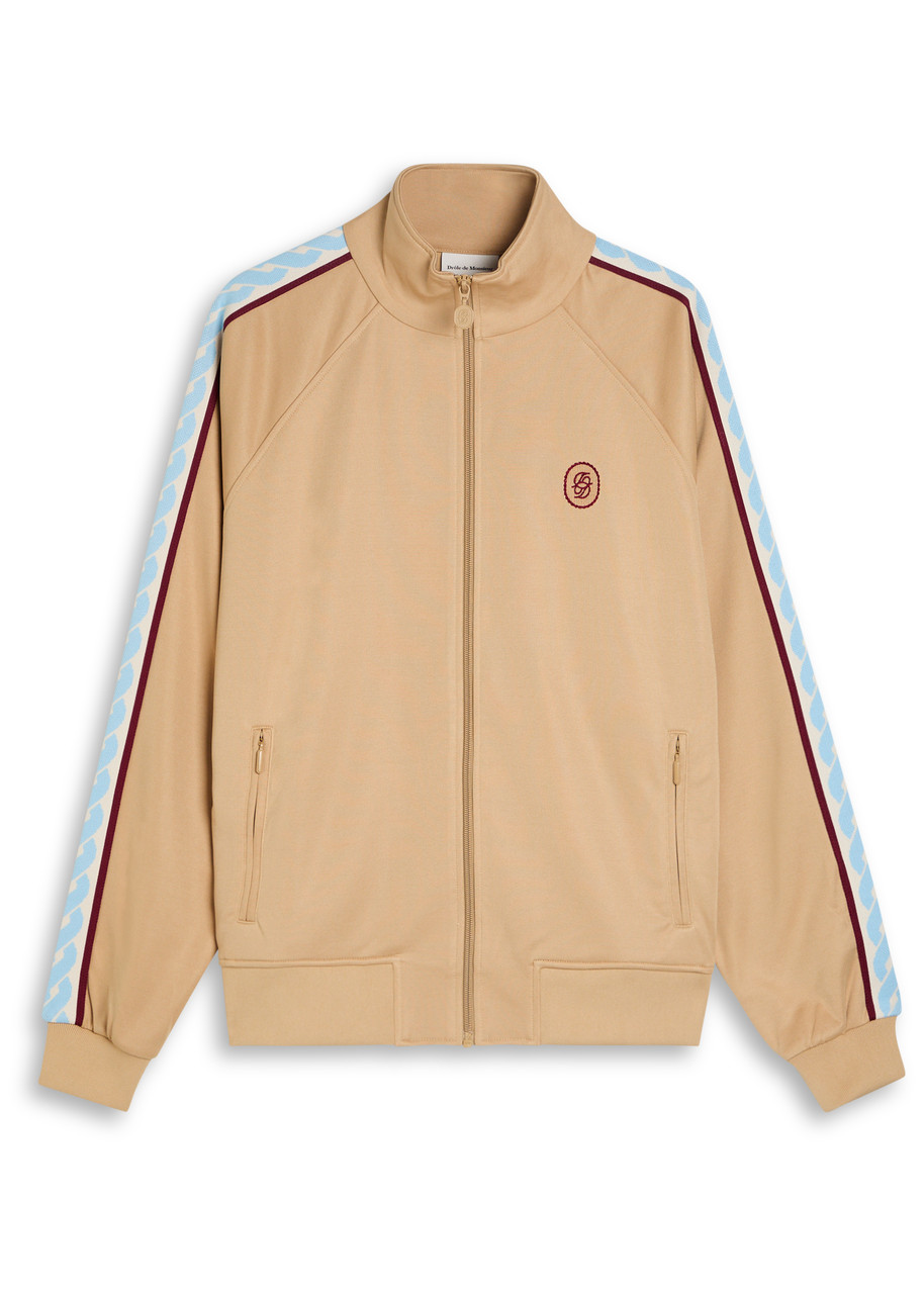 DRLE DE Monsieur Le Veste Survetement Satin-jersey Track Jacket – Beige