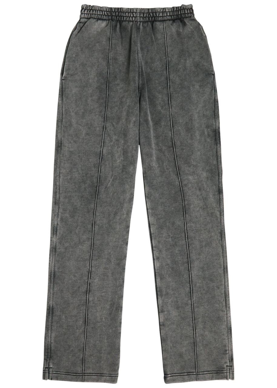 Represent Initial Embroidered Cotton Sweatpants – Grey Represent Initial Embroidered Cotton Sweatpants – Grey