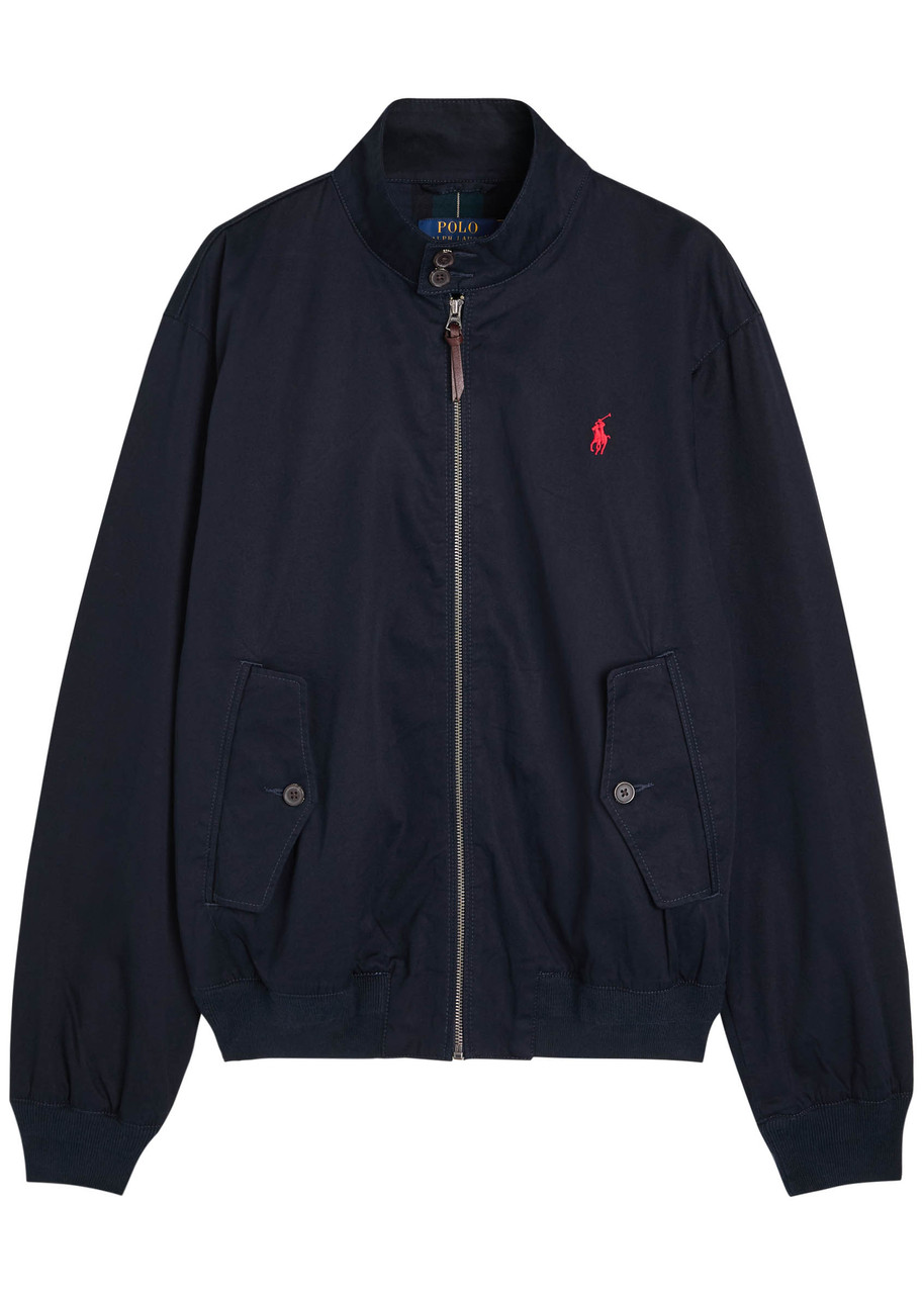 Polo Ralph Lauren Logo-embroidered Cotton Windbreaker Jacket – Navy