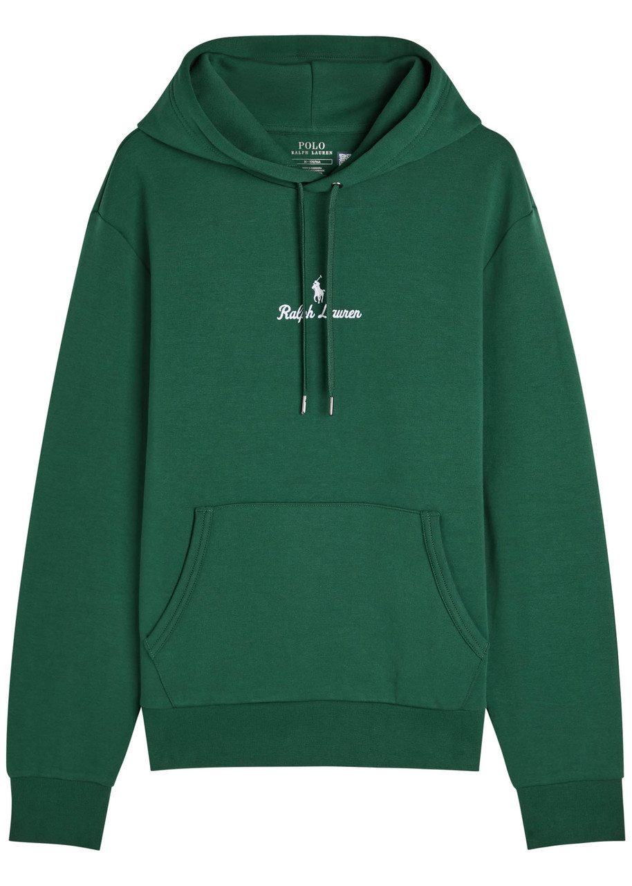 Polo Ralph Lauren Logo-embroidered Hooded Jersey Sweatshirt – Dark Green Polo Ralph Lauren Logo-embroidered Hooded Jersey Sweatshirt – Dark Green