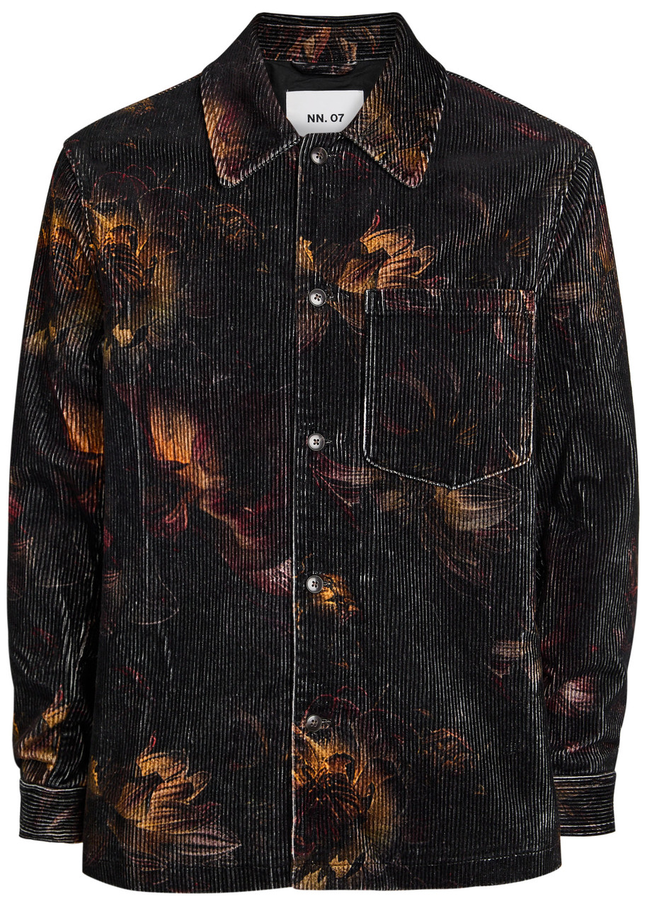 NN Blaze Printed Corduroy Overshirt – Black NN Blaze Printed Corduroy Overshirt – Black