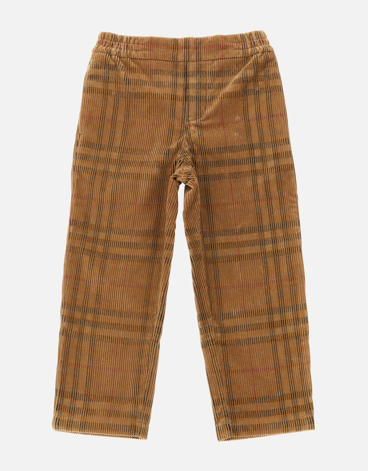Burberry Kids Check Corduroy Straight Leg Trousers – Month M