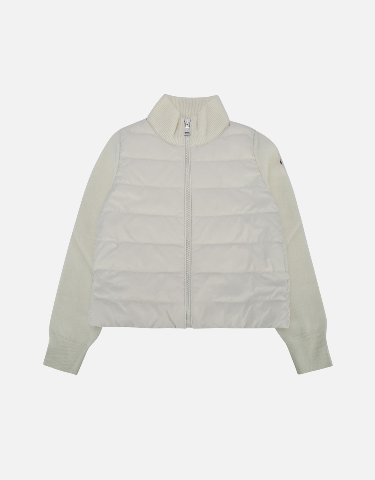 Moncler Kids Padded Merino Wool Zip-Up Cardigan – Month M
