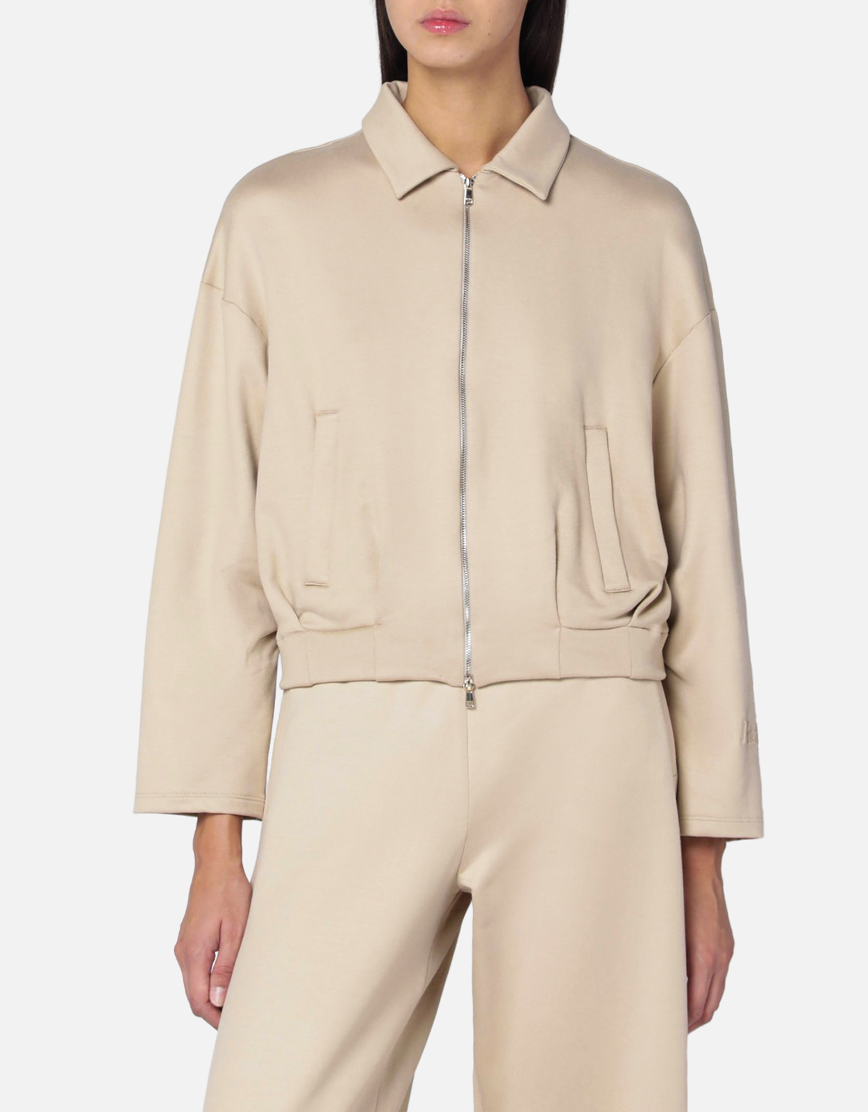Max Mara Beige cropped sweatshirt Max Mara Beige cropped sweatshirt