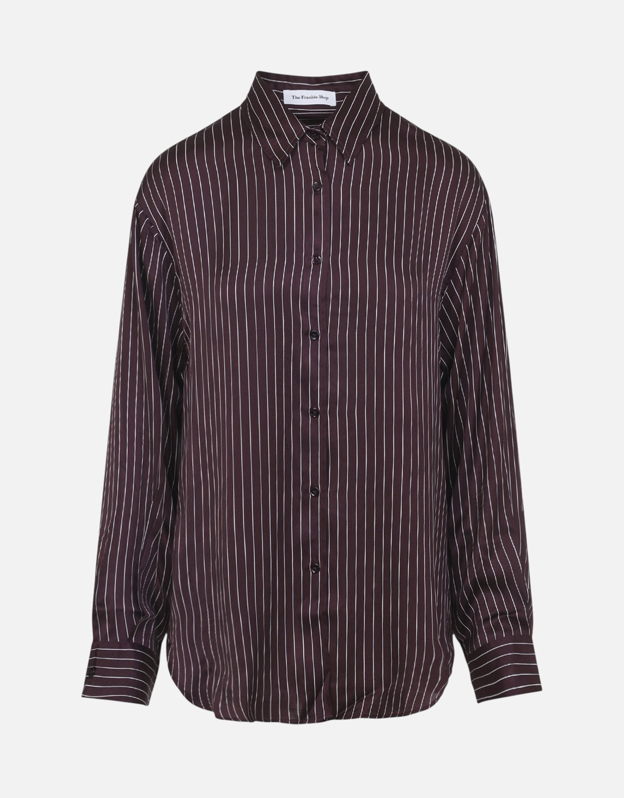 The Frankie Shop Peri Satin Fluid Shirt