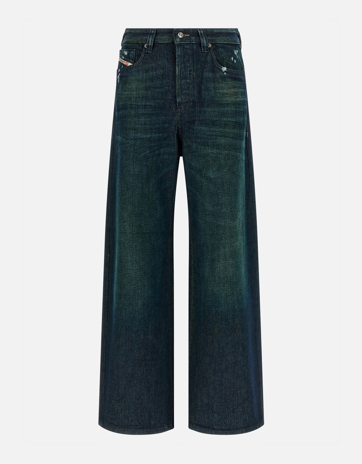 Diesel D-Sire Cotton Low Waist Wide Leg Jeans Diesel D-Sire Cotton Low Waist Wide Leg Jeans