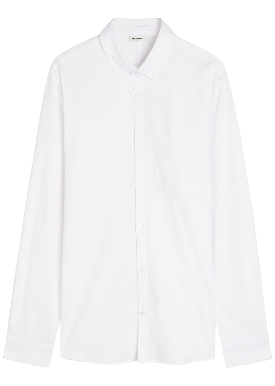Lestrange The All Day Cotton-blend Oxford Shirt – White Lestrange The All Day Cotton-blend Oxford Shirt – White