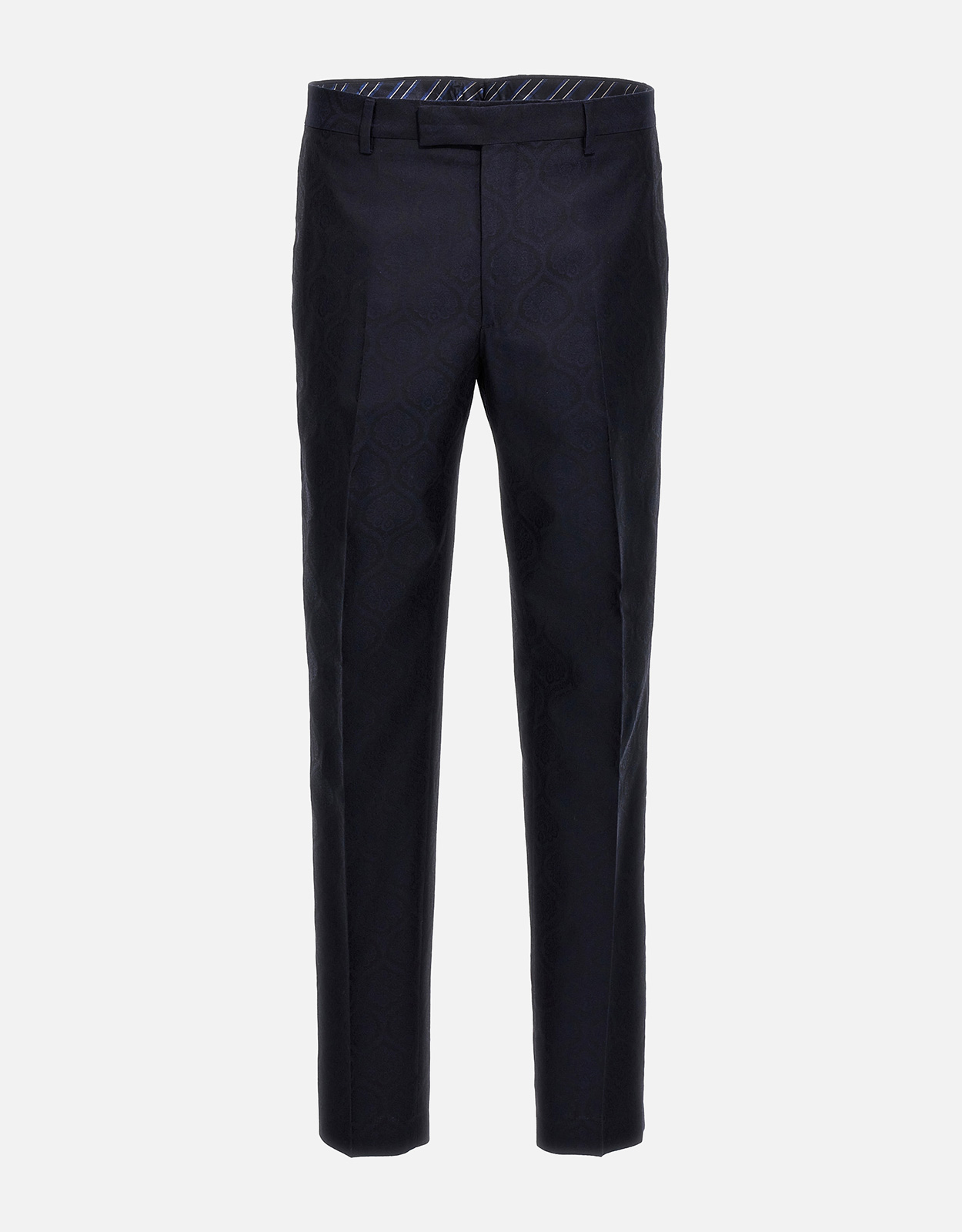 Etro Men’s Wool And Cotton Jacquard Slim Fit Trousers – IT Etro Men’s Wool And Cotton Jacquard Slim Fit Trousers – IT