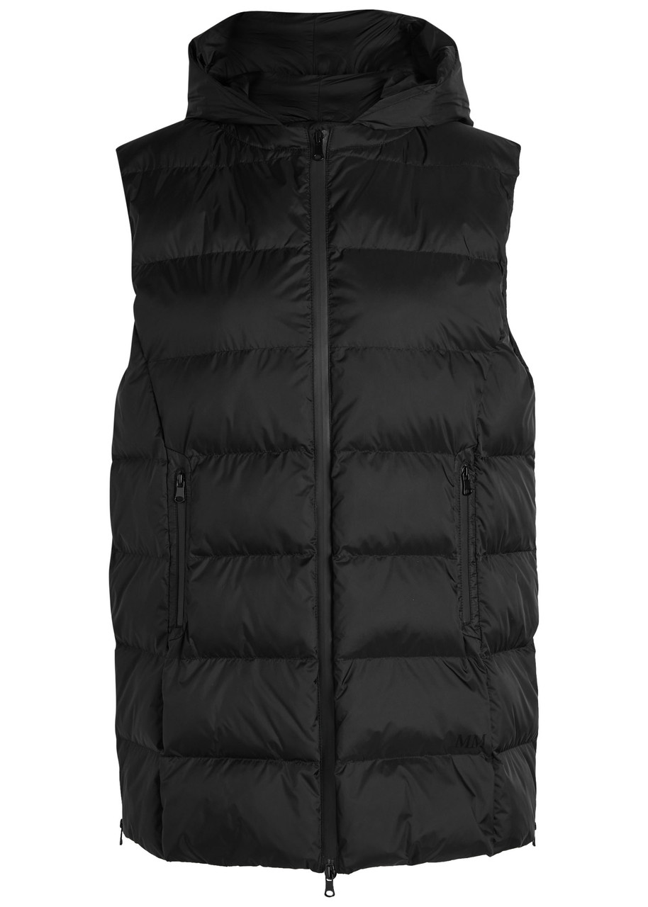MM Lodola Quilted Shell Gilet – Black –