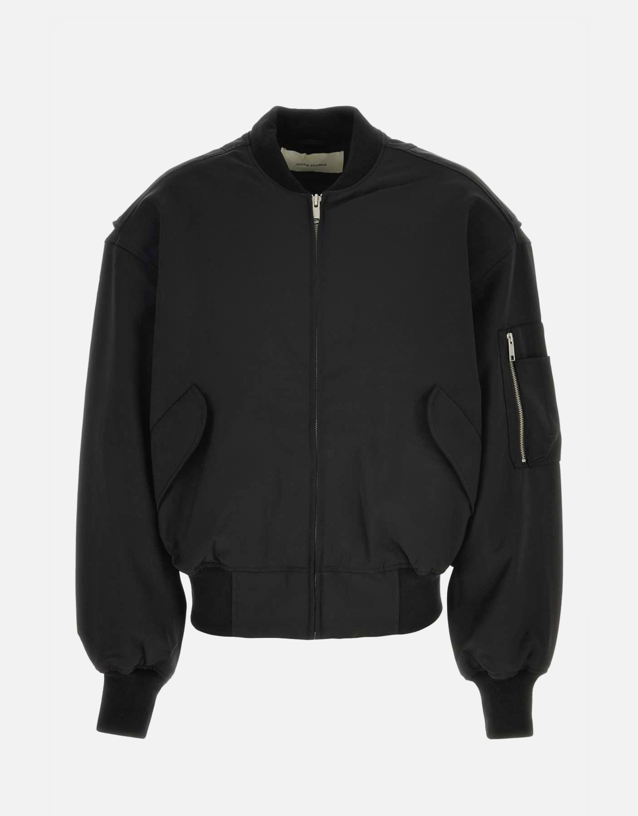 Entire Studios Unisex Broad Bomber Wool Black Wool Jacket Entire Studios Unisex Broad Bomber Wool Black Wool Jacket