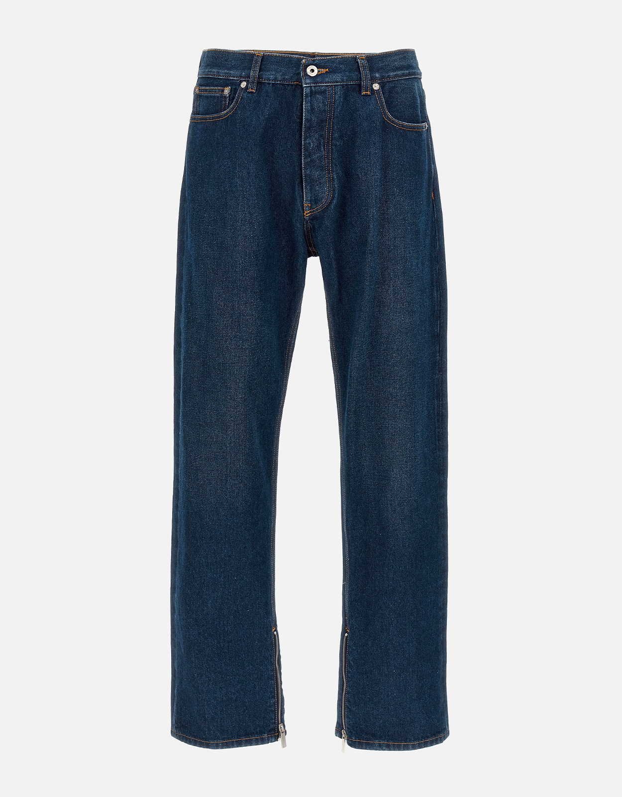 Off-White Men’s Arr Zip Skate Cotton Denim Jeans Off-White Men’s Arr Zip Skate Cotton Denim Jeans