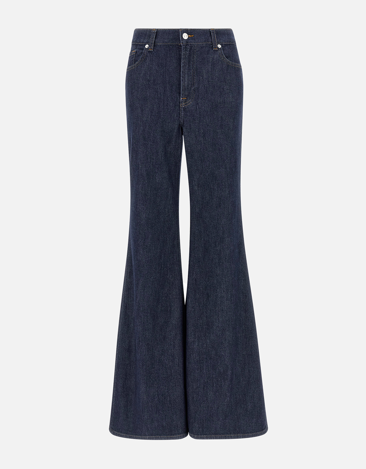 For All Mankind Retro Flare Stretch Cotton Denim Jeans For All Mankind Retro Flare Stretch Cotton Denim Jeans