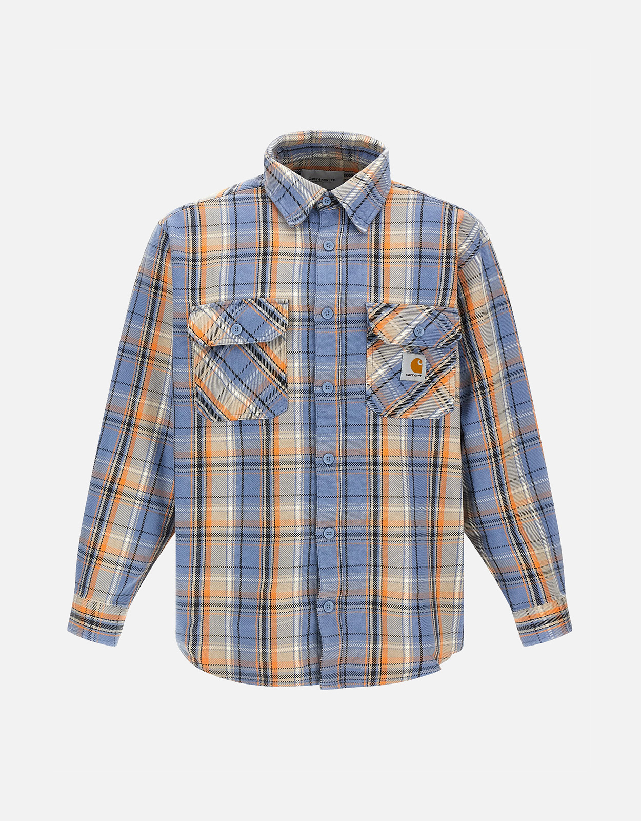 Carhartt Wip Men’s Tunick Cotton Twill Check Loose Fit Shirt – X
