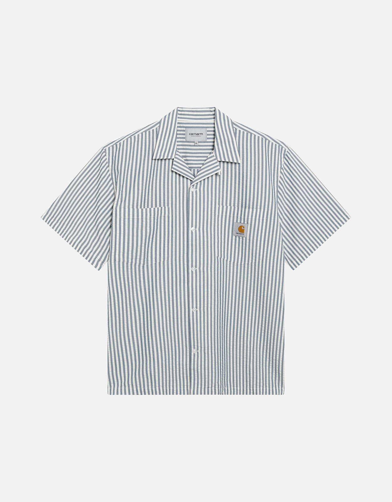 Carhartt Wip Leavel Striped Seersucker Shirt Carhartt Wip Leavel Striped Seersucker Shirt