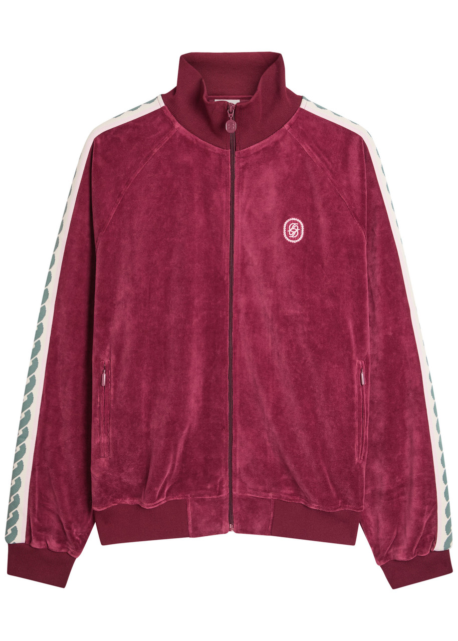 DRLE DE Monsieur La Veste Survtement Velours Terry Track Jacket – Red DRLE DE Monsieur La Veste Survtement Velours Terry Track Jacket – Red