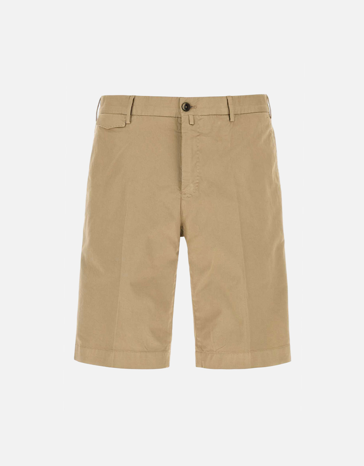 Pt Torino Men’s Beige Stretch Cotton Bermuda Shorts – IT Pt Torino Men’s Beige Stretch Cotton Bermuda Shorts – IT