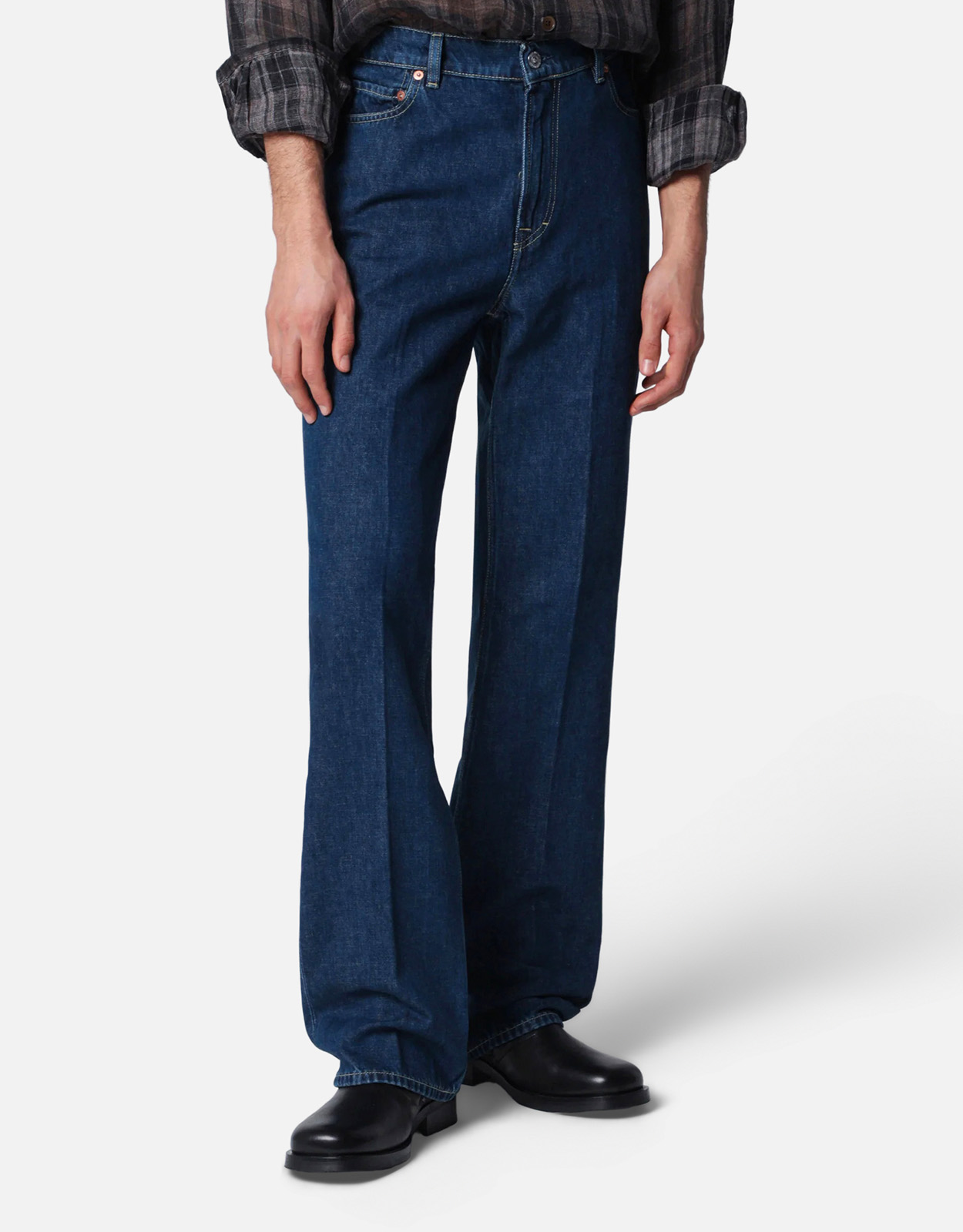 OUR LEGACY Men’s S Cut High-Waisted Flared Jeans OUR LEGACY Men’s S Cut High-Waisted Flared Jeans