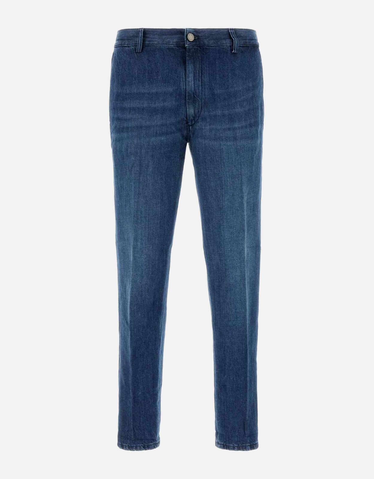 Pt Torino Men’s Cotton Linen Denim Tapered Jeans