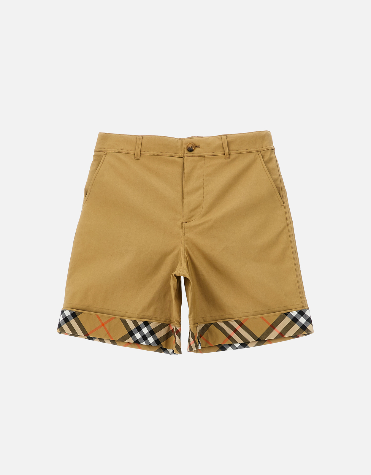 Burberry Kids Check Turn-up Cotton Shorts – Month – Burberry Kids Check Turn-up Cotton Shorts – Month –