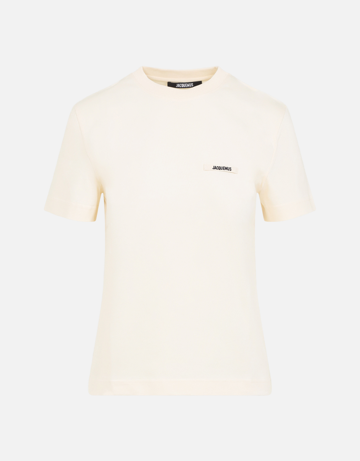 Jacquemus Grosgrain Logo Fitted Stretch Cotton Short-Sleeve Shirt Jacquemus Grosgrain Logo Fitted Stretch Cotton Short-Sleeve Shirt