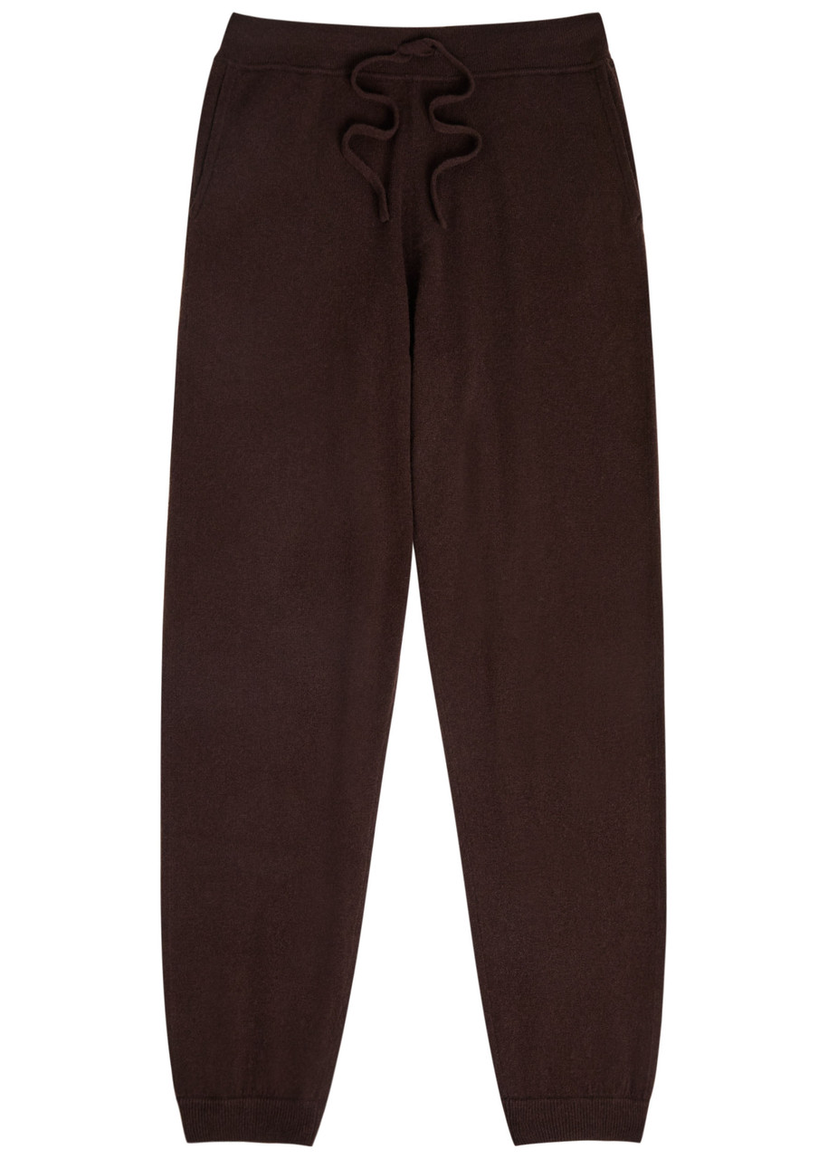 Allude Tapered-leg Wool-blend Trousers – Brown Allude Tapered-leg Wool-blend Trousers – Brown
