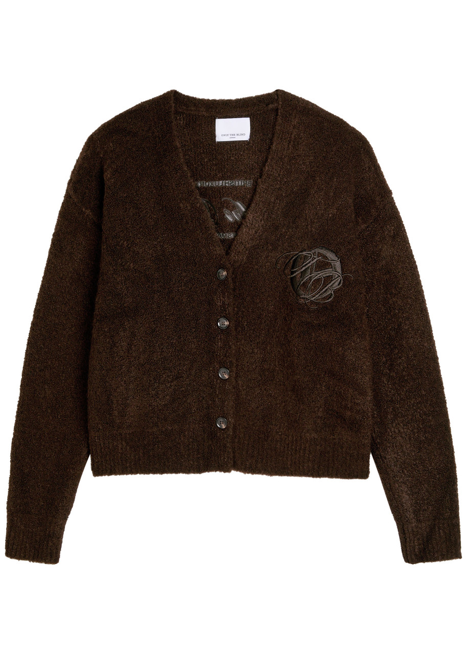 Only The Blind Brown Studio Dept. Brushed-knit Cardigan Only The Blind Brown Studio Dept. Brushed-knit Cardigan