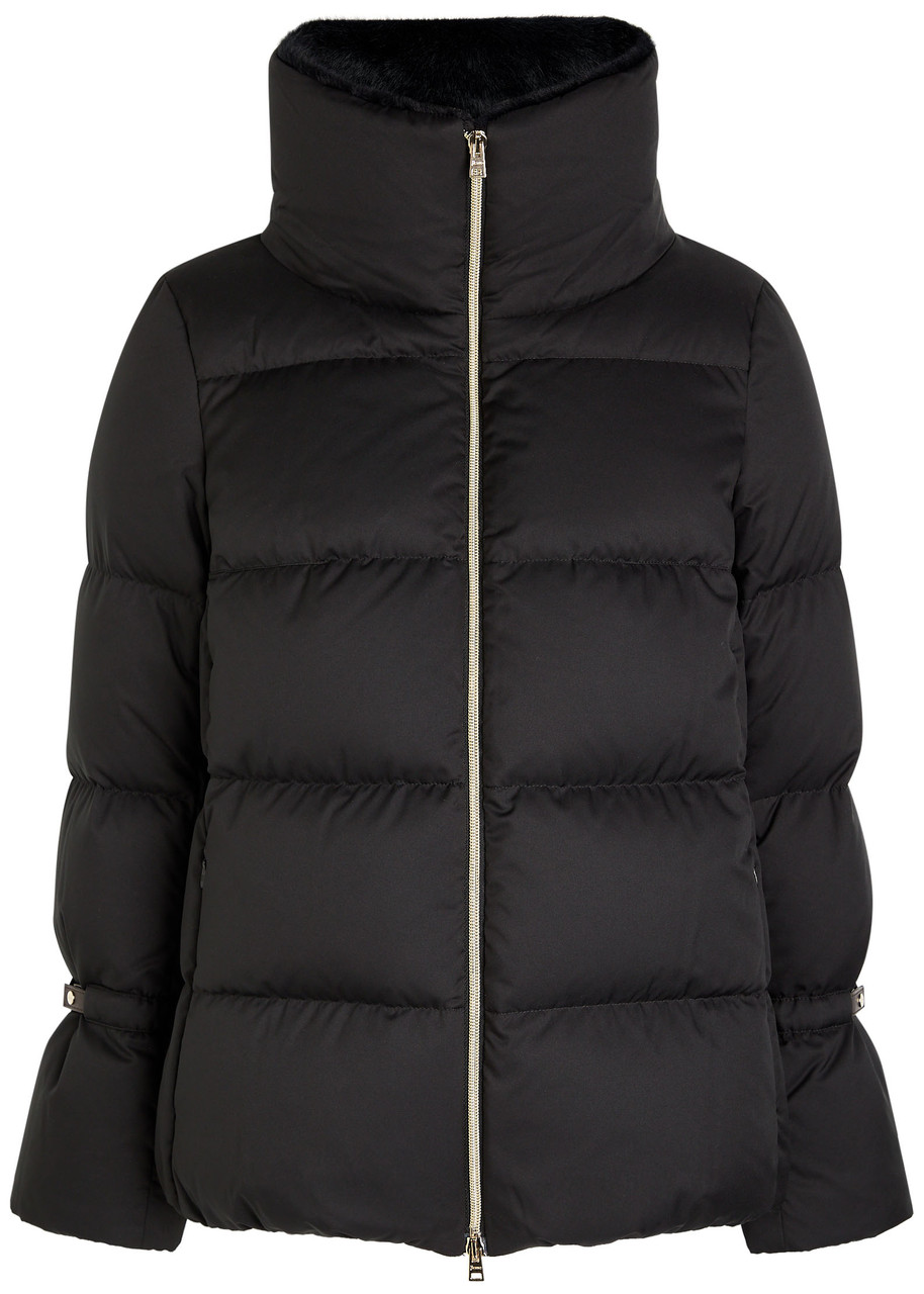 Herno Arendelle Quilted Shell Jacket – Black – L Herno Arendelle Quilted Shell Jacket – Black – L