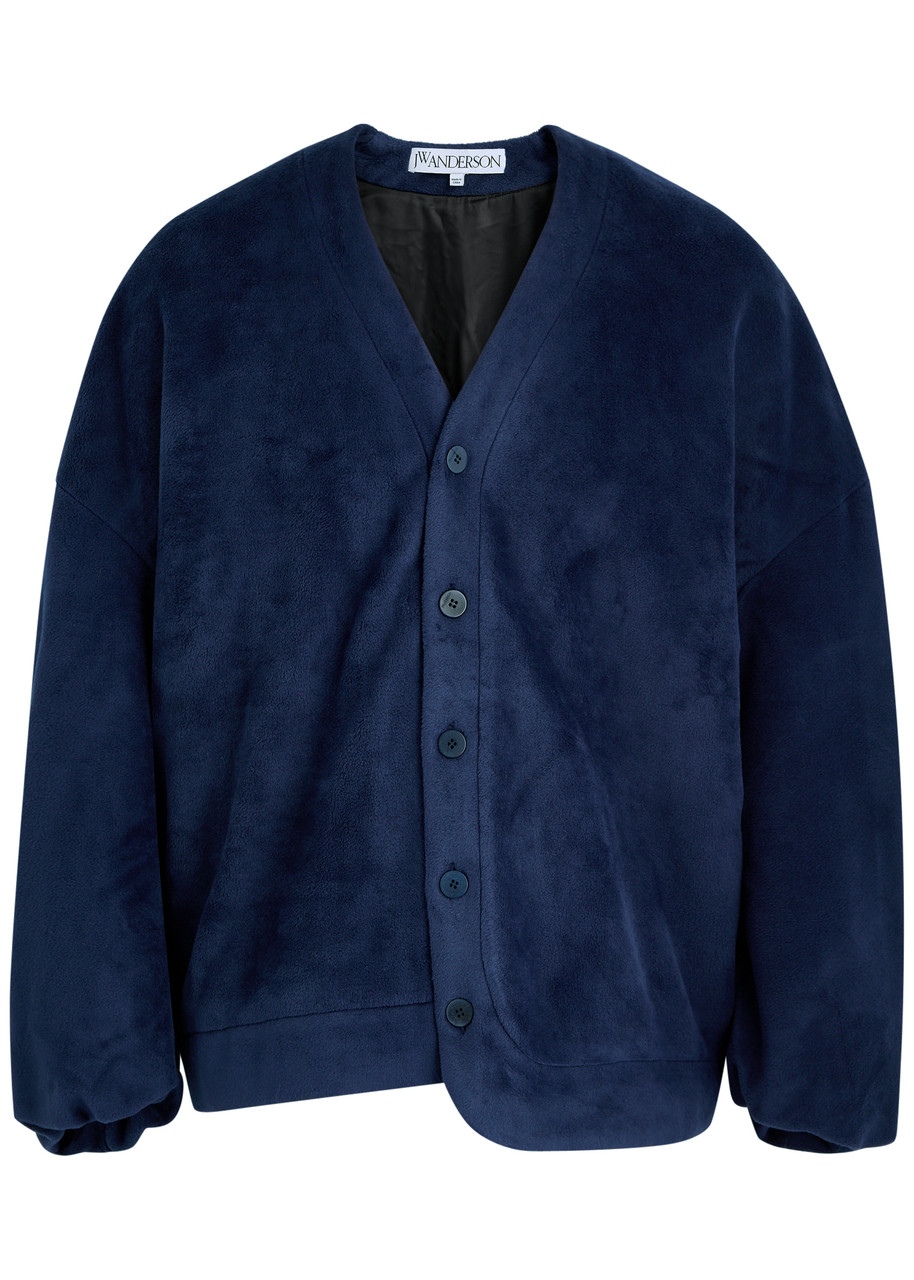 JW Anderson Padded Fleece Cardigan – Navy JW Anderson Padded Fleece Cardigan – Navy