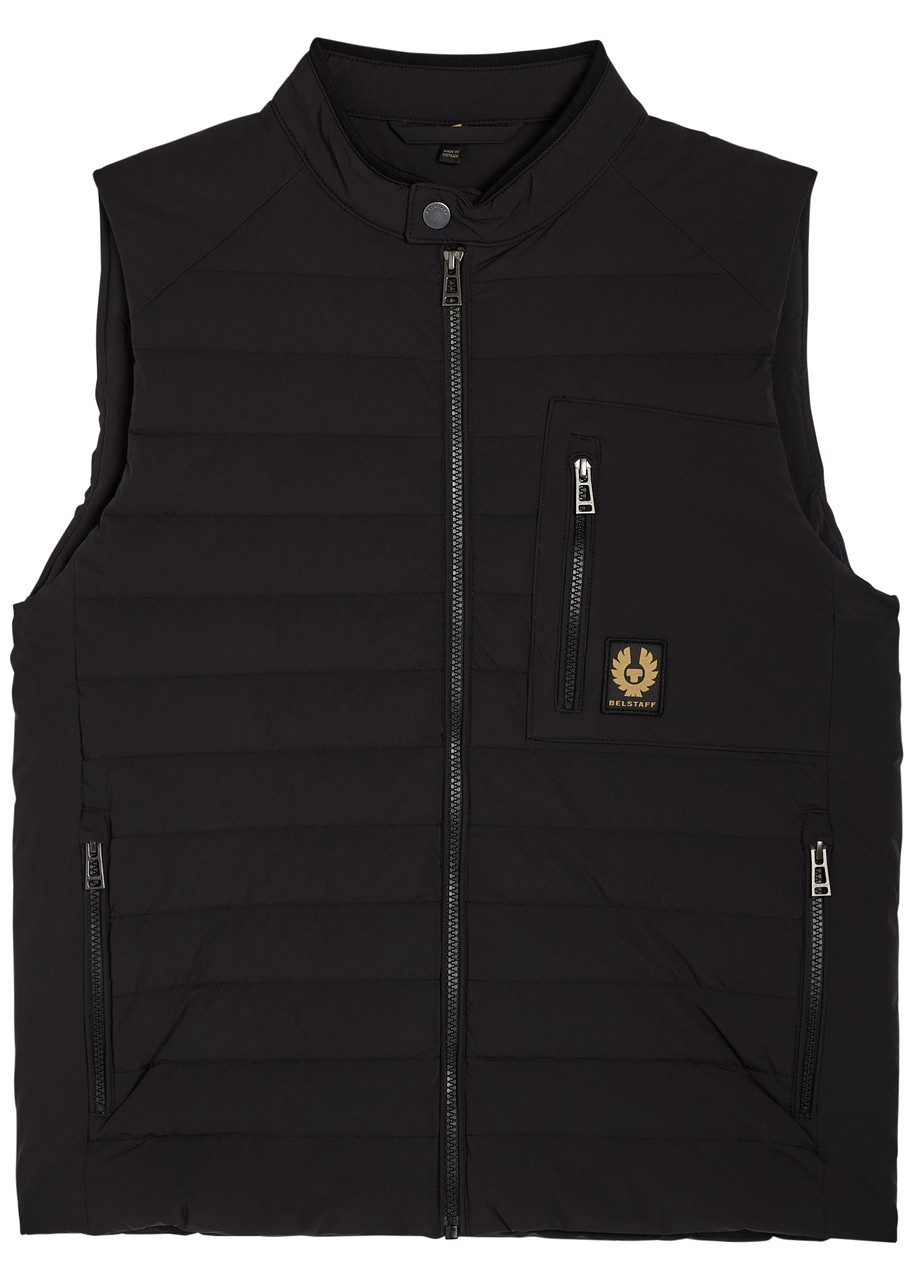 Belstaff Chassis Padded Stretch-shell Gilet – Black