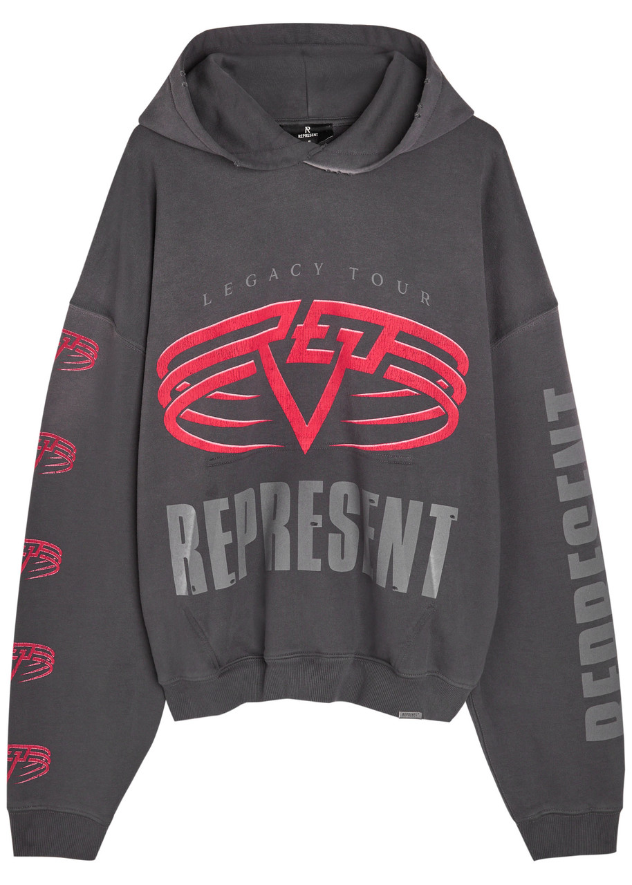 Represent Living Legacy Tour Printed Cotton Sweatshirt – Grey Represent Living Legacy Tour Printed Cotton Sweatshirt – Grey