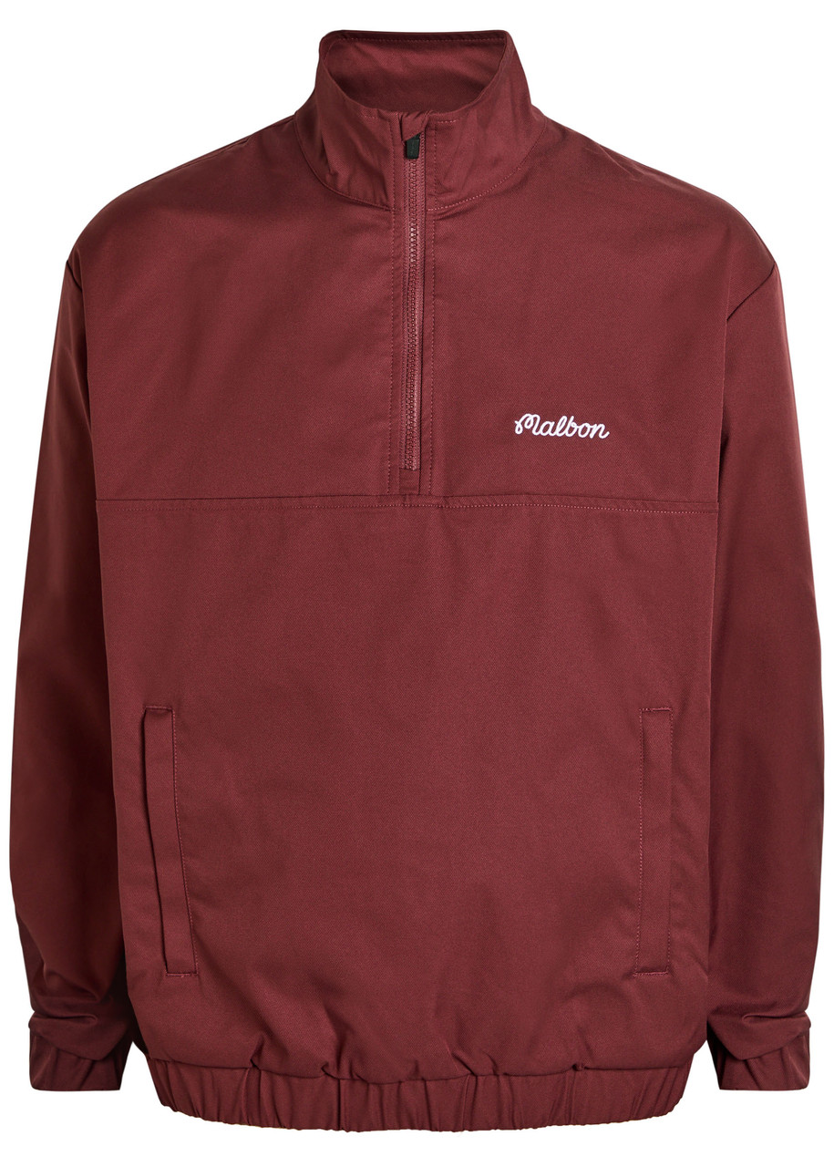 Malbon Noah Logo-embroidered Twill Jacket – Red Malbon Noah Logo-embroidered Twill Jacket – Red