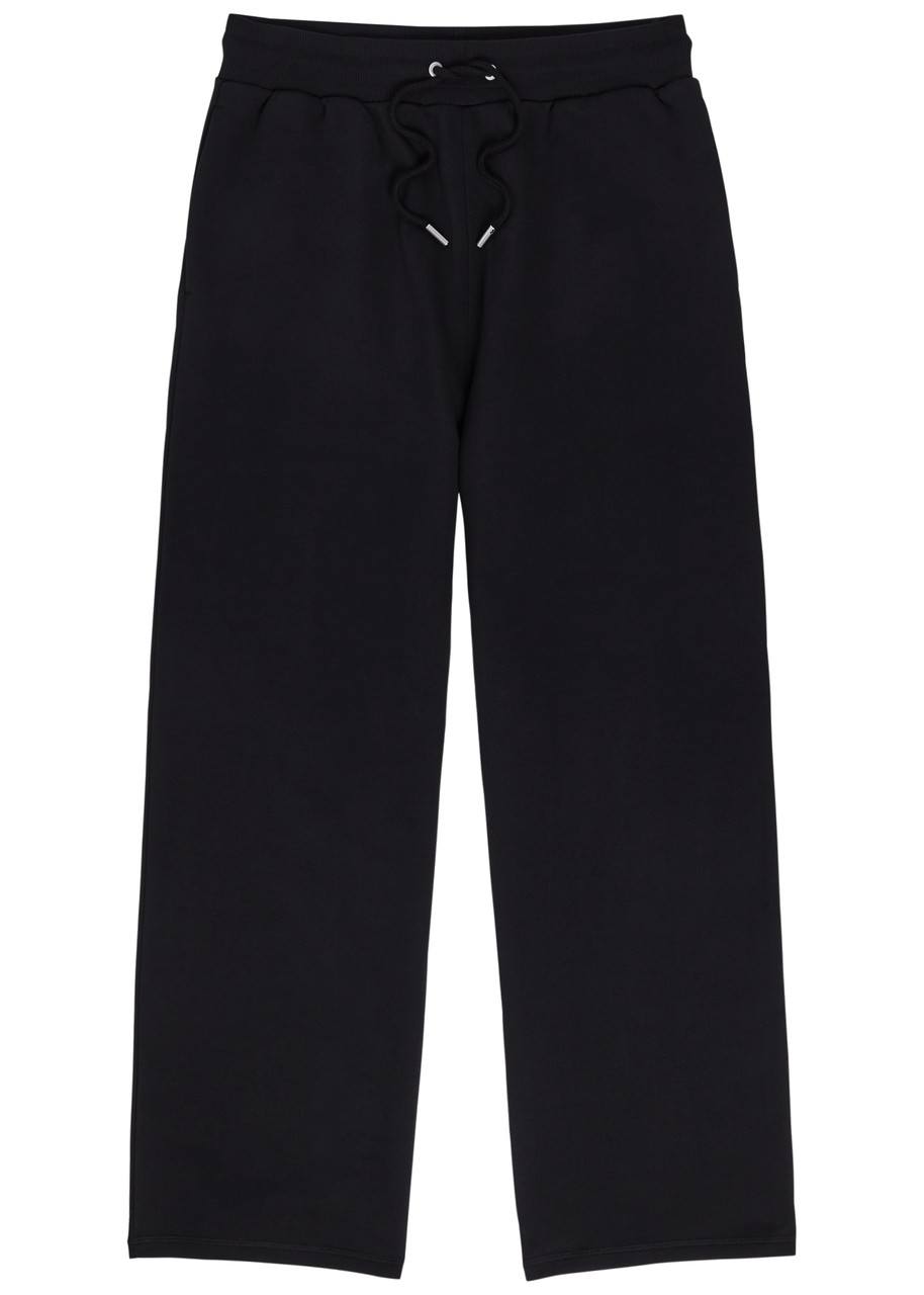 Ami Paris Logo-embroidered Cotton Sweatpants – Black Ami Paris Logo-embroidered Cotton Sweatpants – Black