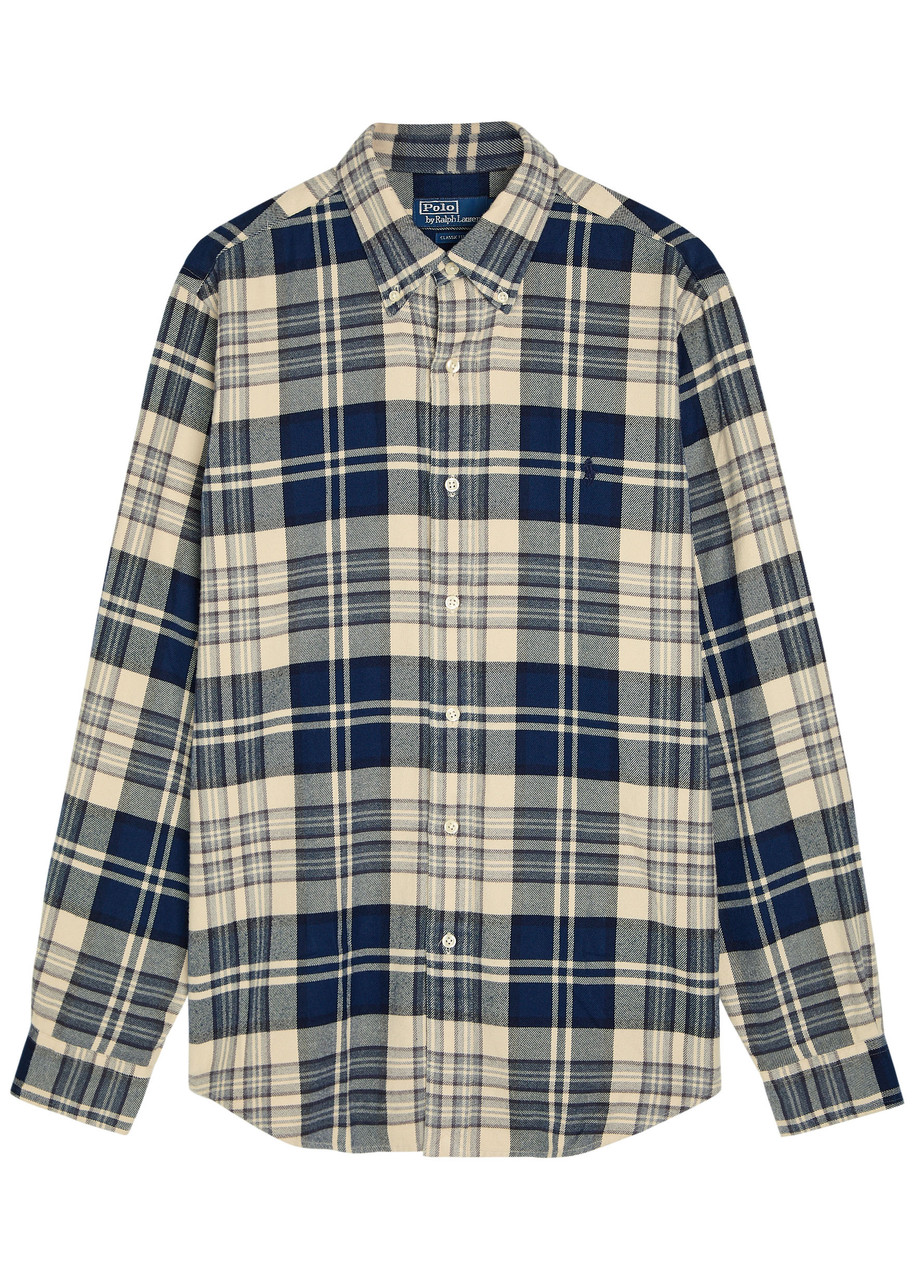 Polo Ralph Lauren Plaid Flannel Shirt – Navy Polo Ralph Lauren Plaid Flannel Shirt – Navy