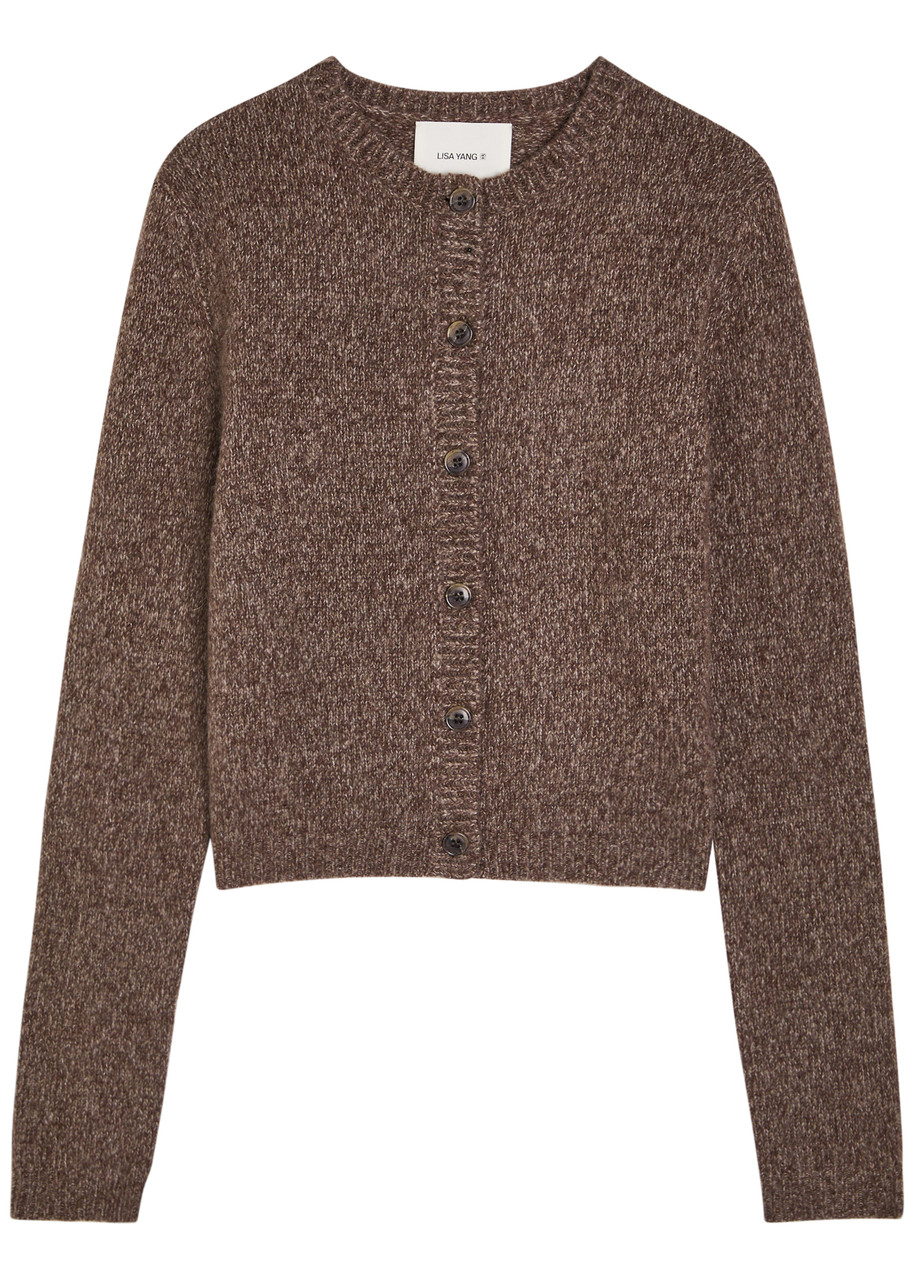 Lisa Yang Felicia Cashmere and Silk-blend Cardigan – Light Brown –