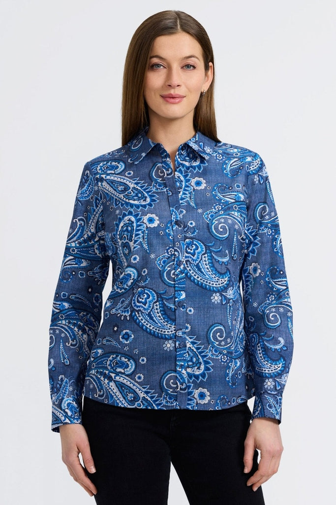 Hampton Denim Paisley Long Sleeve Shirt Hampton Denim Paisley Long Sleeve Shirt