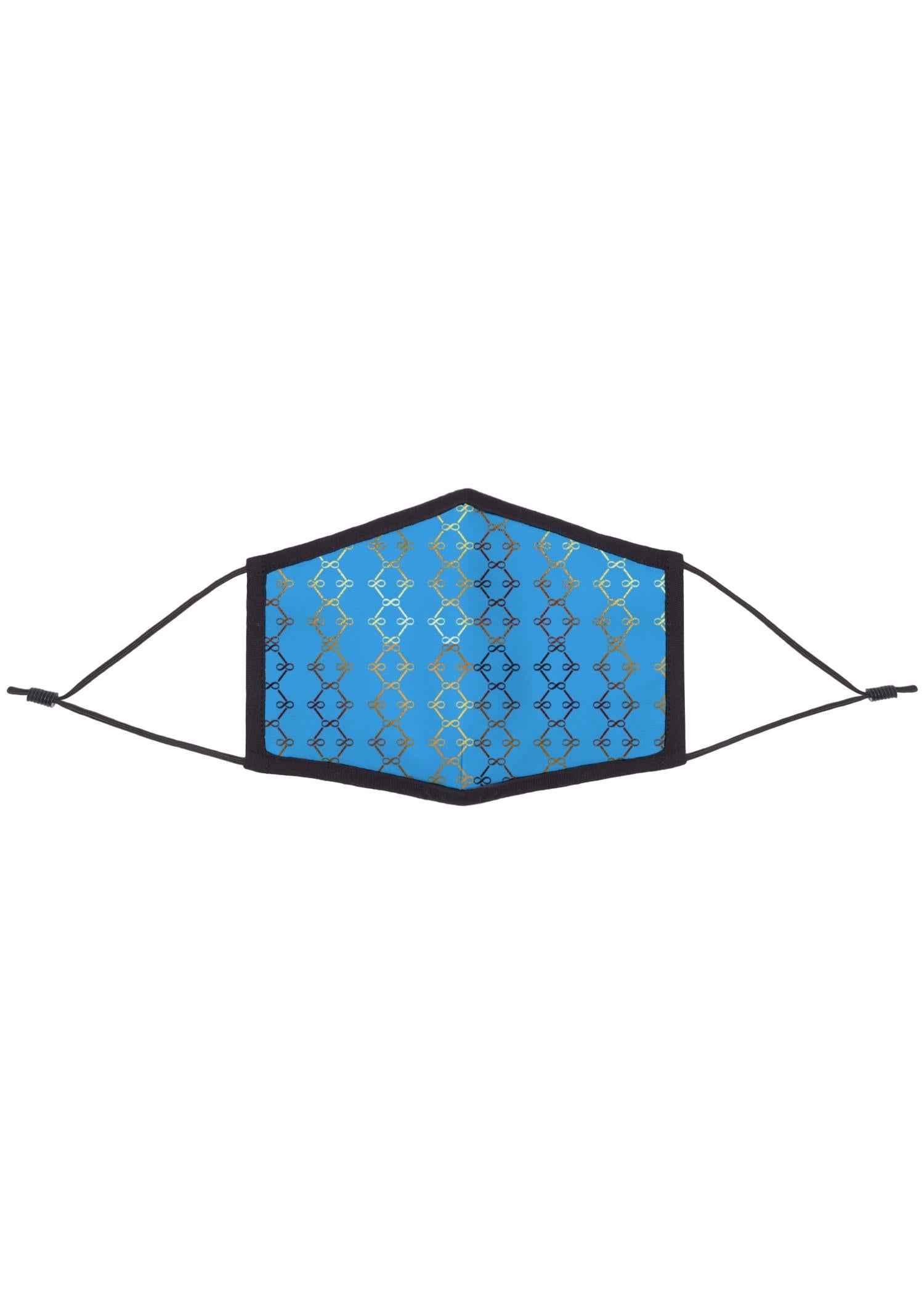 Eco REPREVE Mask – Artist Print – Infinity Jeans Blue by VIDA Original Artist Eco REPREVE Mask – Artist Print – Infinity Jeans Blue by VIDA Original Artist