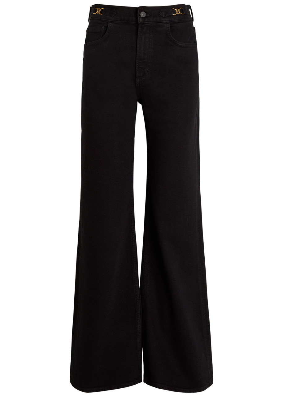 Citizens OF Humanity Kimberly Horsebit-embellished Flared-leg Jeans – Black – W L Citizens OF Humanity Kimberly Horsebit-embellished Flared-leg Jeans – Black – W L