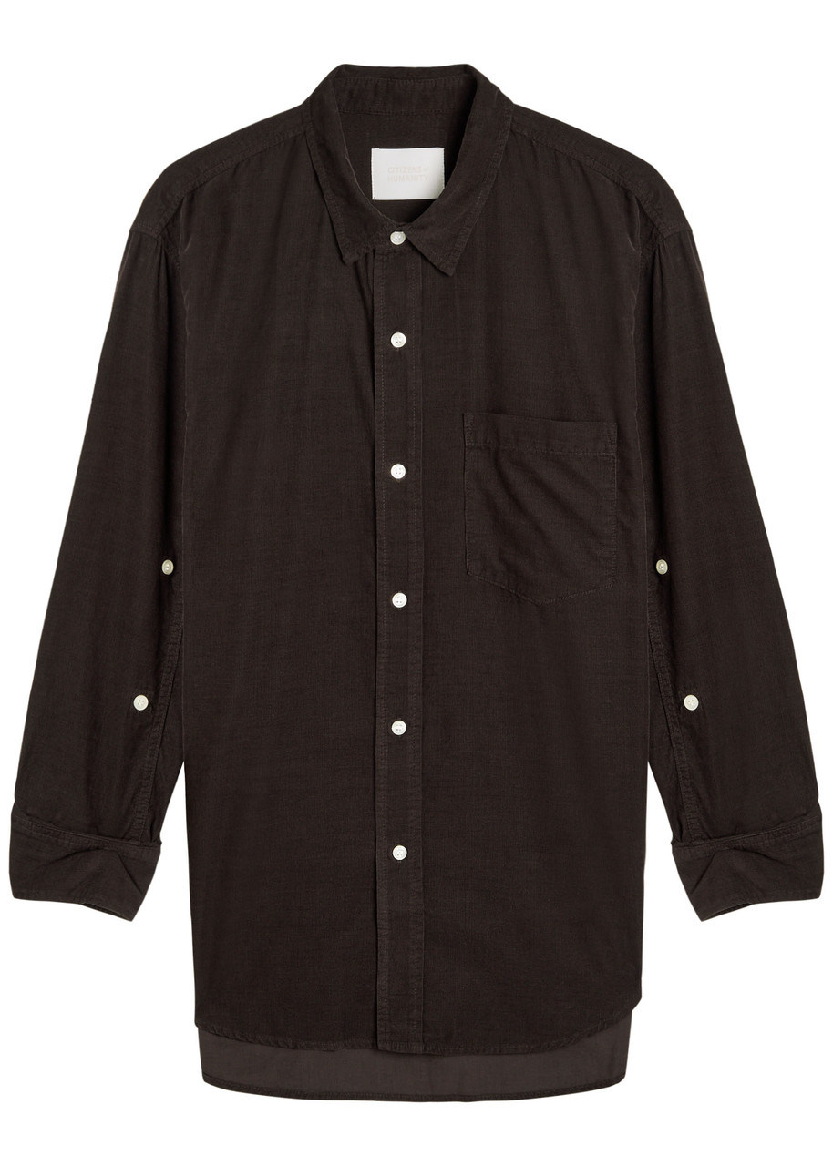 Citizens OF Humanity Kayla Corduroy Shirt – Brown – S – S